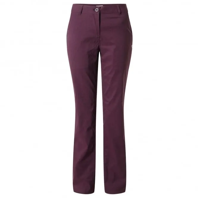 Craghoppers Ladies Kiwi Pro Stretch Trousers - Winterberry