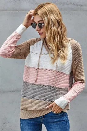 Cute And Cozy Striped Knit Sweater - 4 Colors