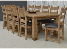 Danube Oak 2.6 m Fixed Dining Table