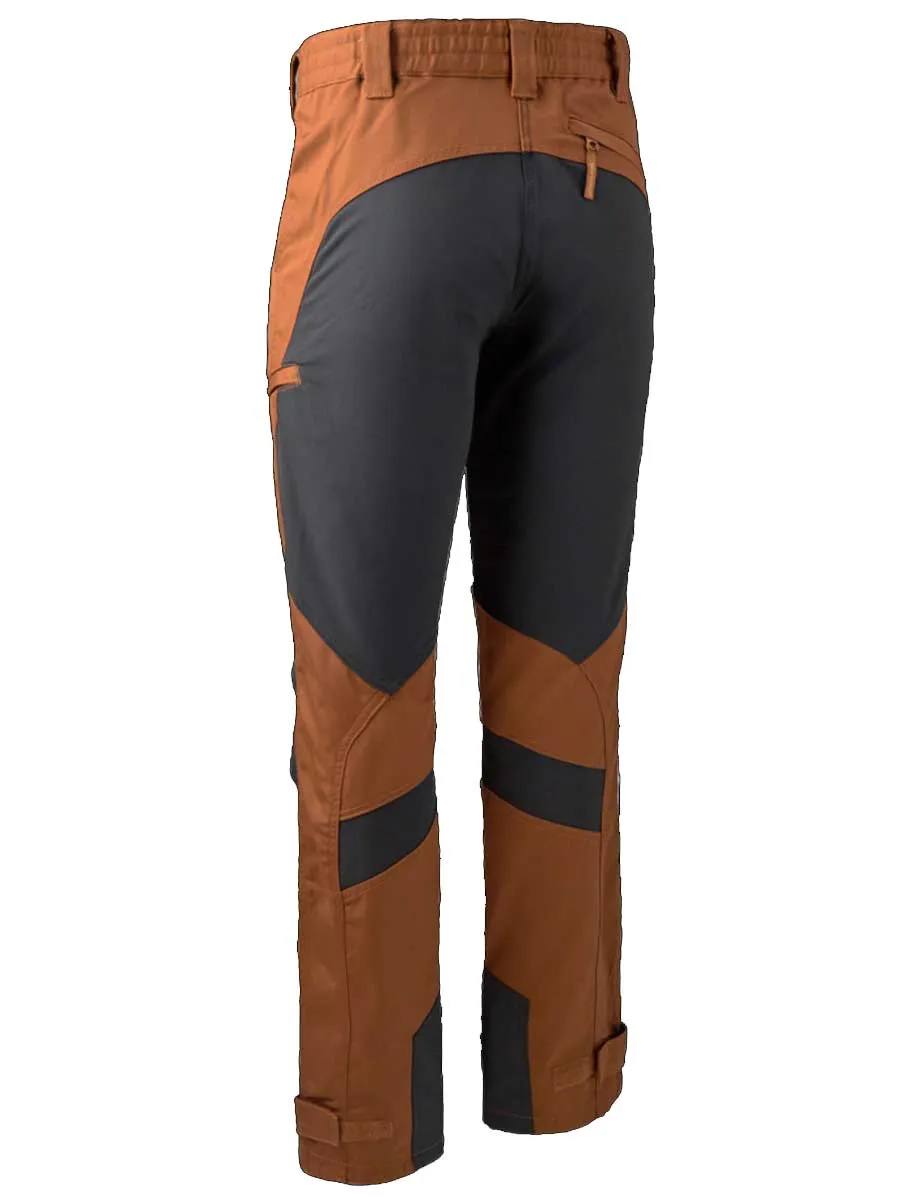 DEERHUNTER Rogaland Stretch Trousers Contrast - Men's - Burnt Orange