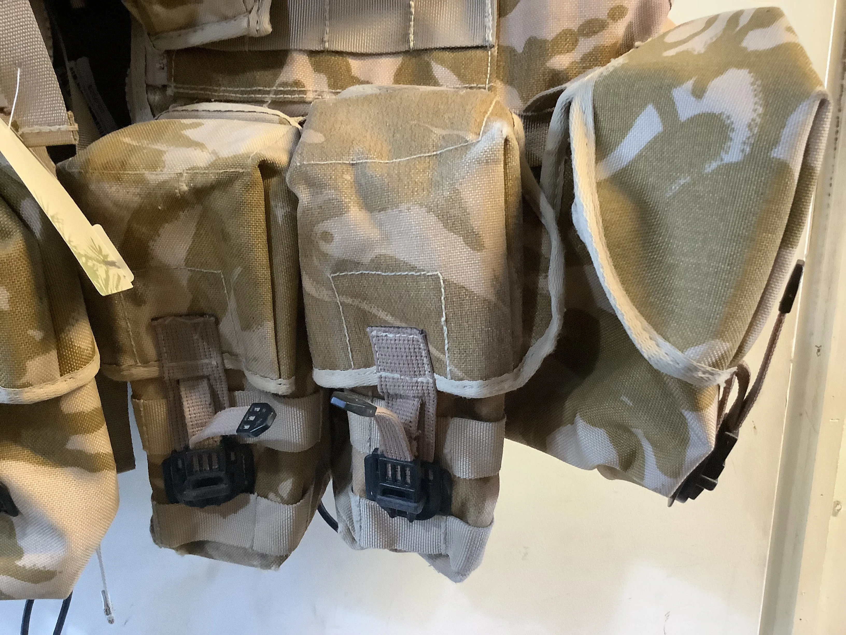 Desert DPM Camo - Vest Tactical Load Carrying webbing with pouches.