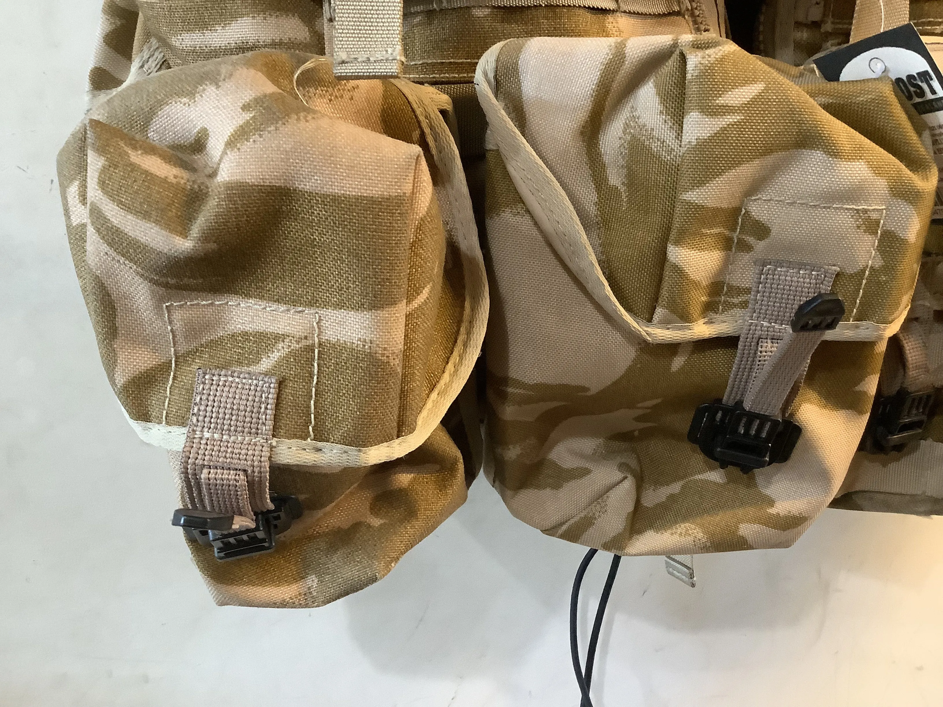 Desert DPM Camo - Vest Tactical Load Carrying webbing with pouches.