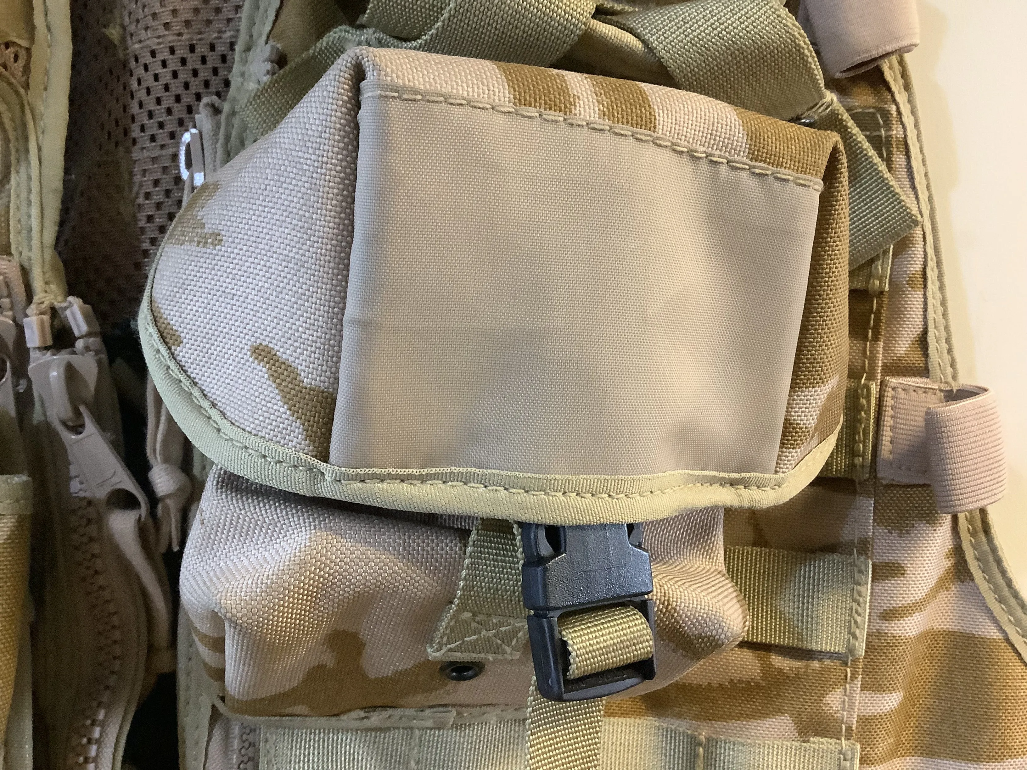 Desert DPM Camo - Vest Tactical Load Carrying webbing with pouches.