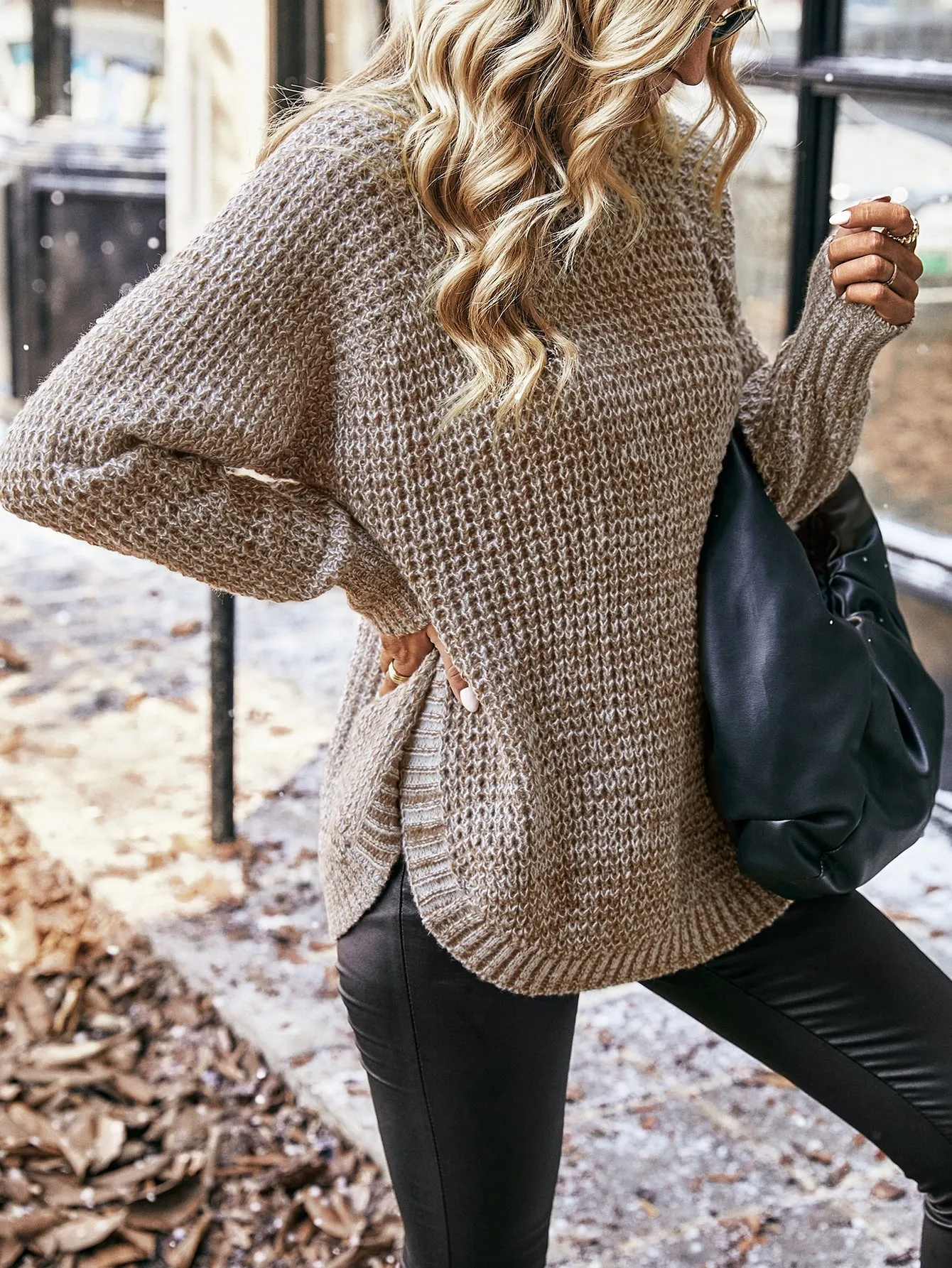 Desert Sand Turtleneck Sweater