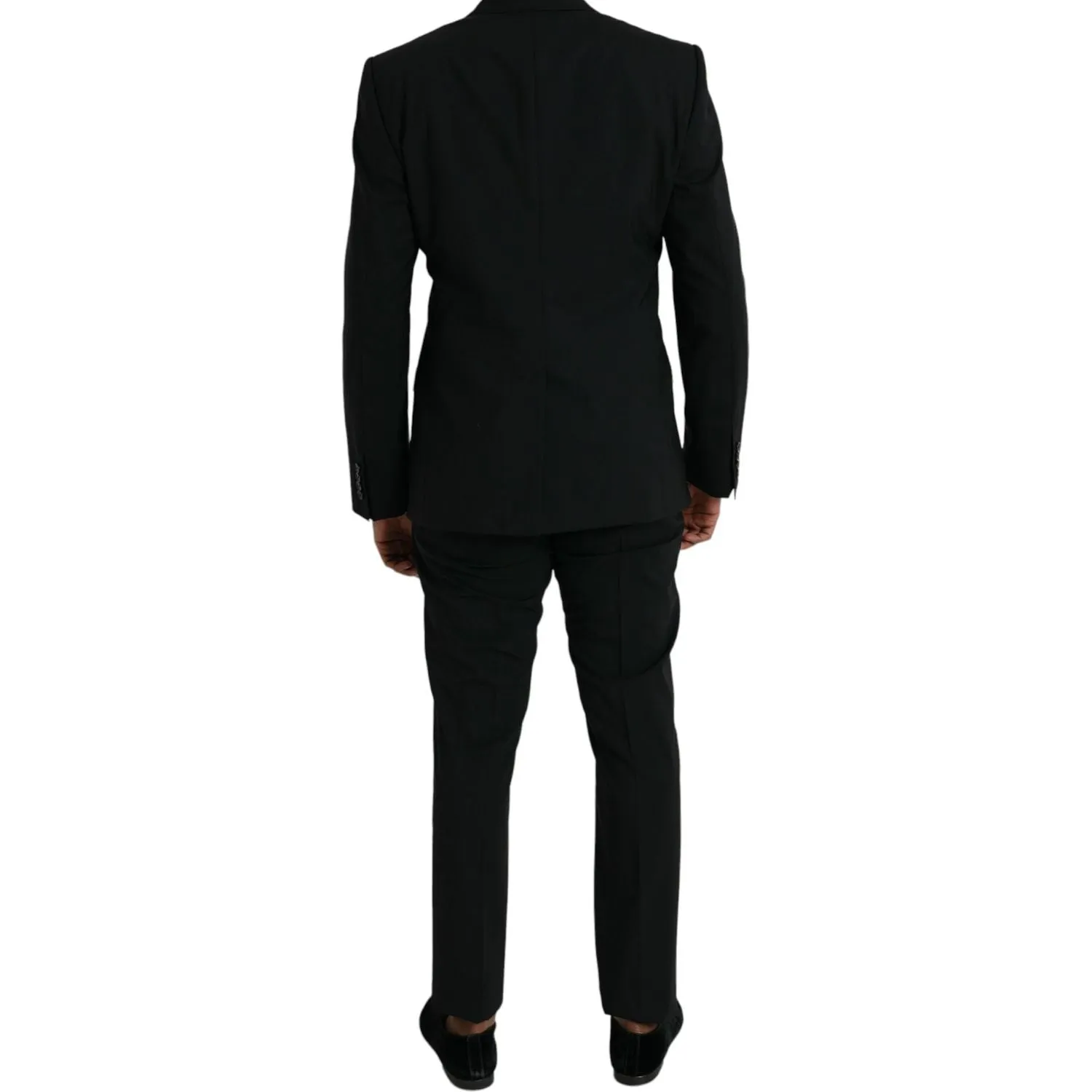 Dolce & Gabbana Black Wool MARTINI Formal 2 Piece Suit