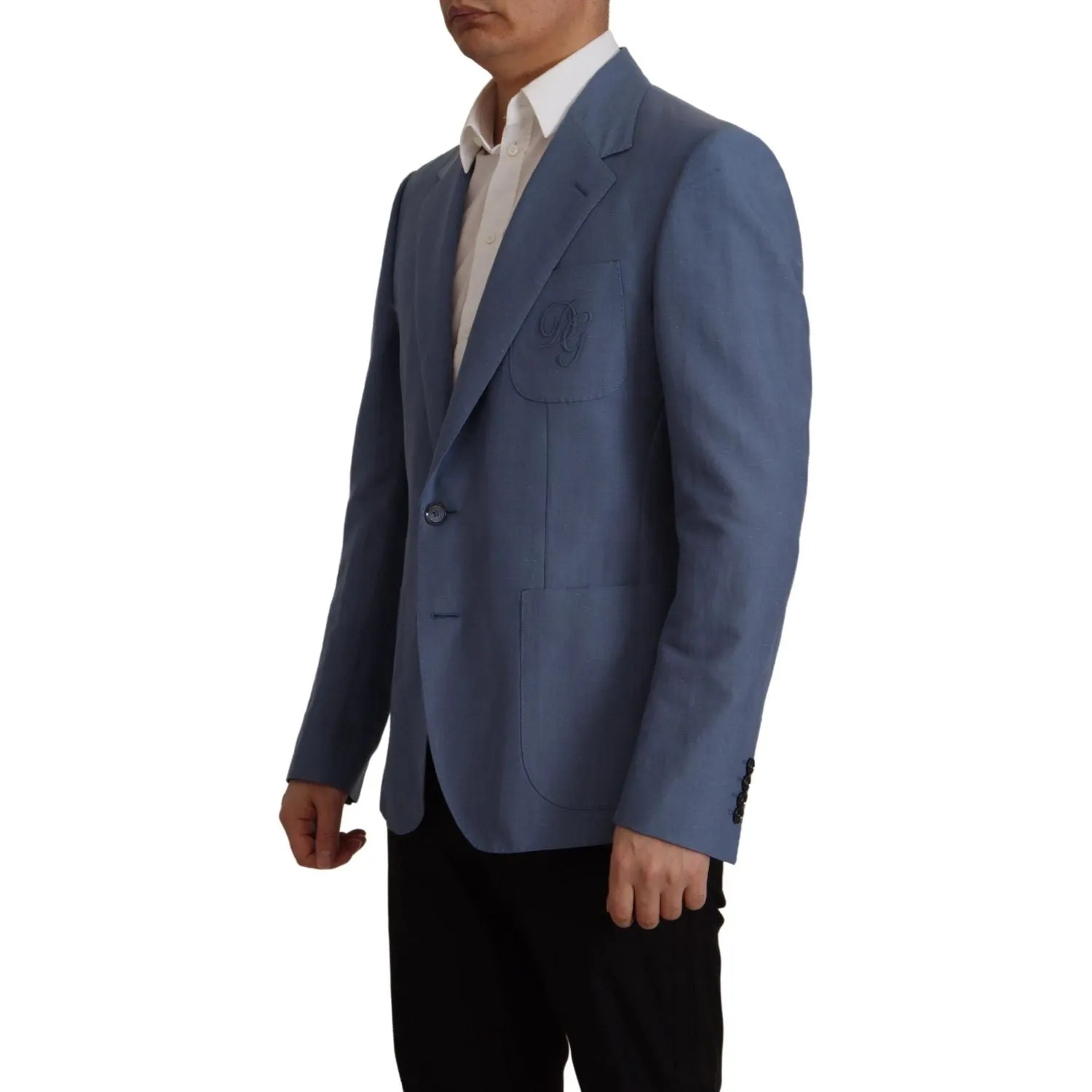 Dolce & Gabbana Elegant Single Breasted Linen Jacket