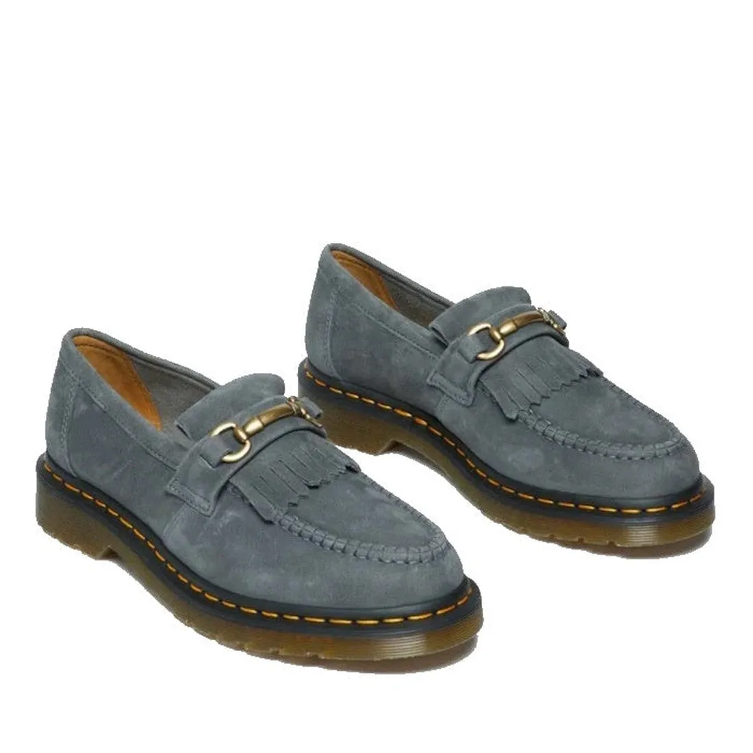 Dr Martens Adrian Snaffle Loafer Washed Denim Tumbled Nubuck