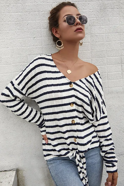 Dreaming of Vacay Striped Button-Up Top - 4 Colors