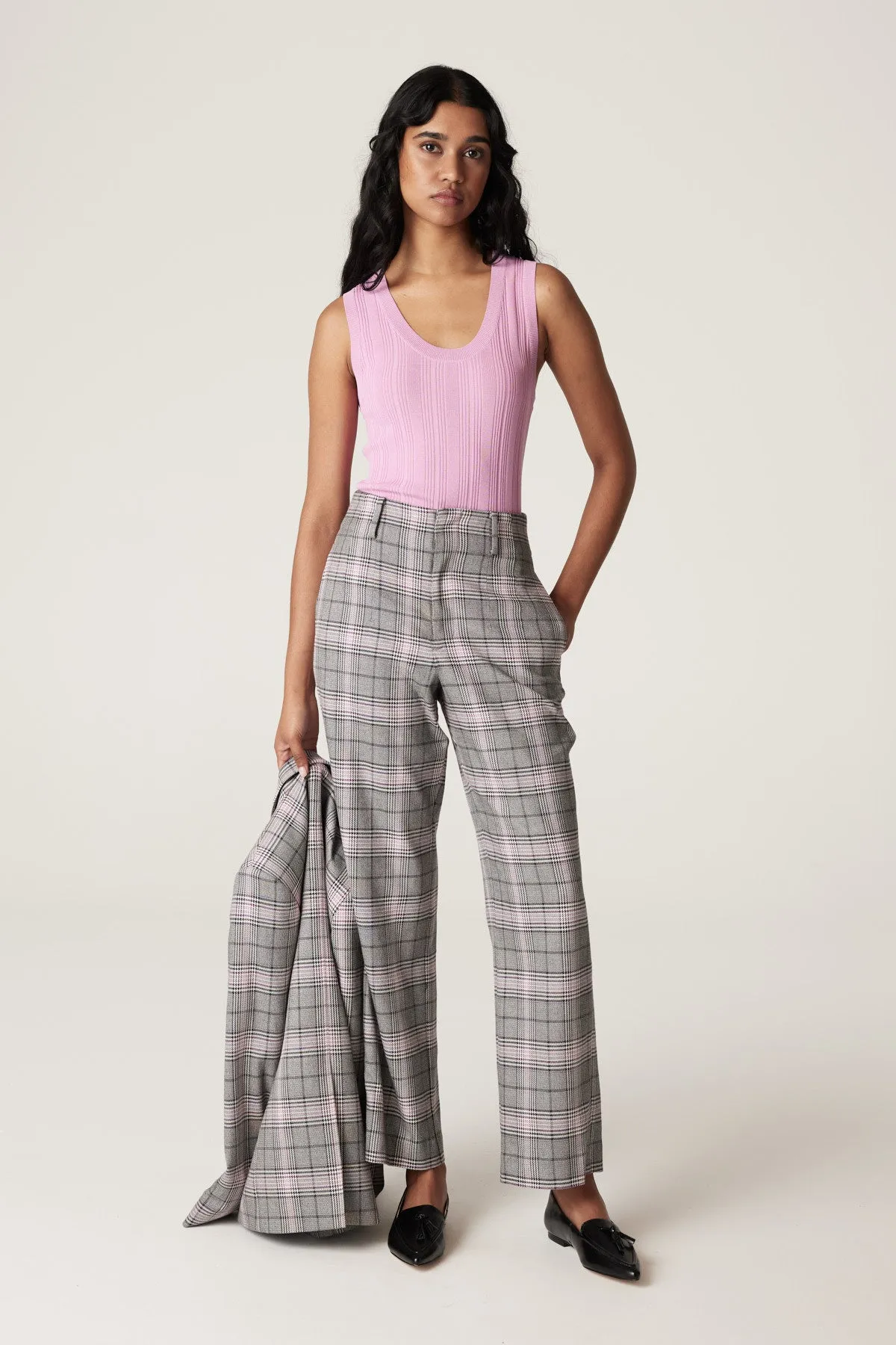 Elton Check Pant - Pink Check