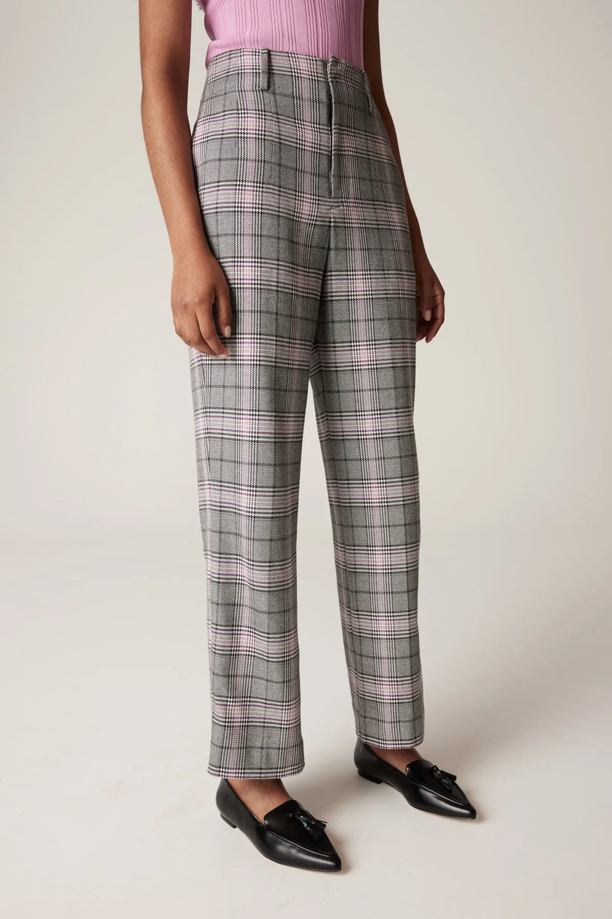 Elton Check Pant - Pink Check