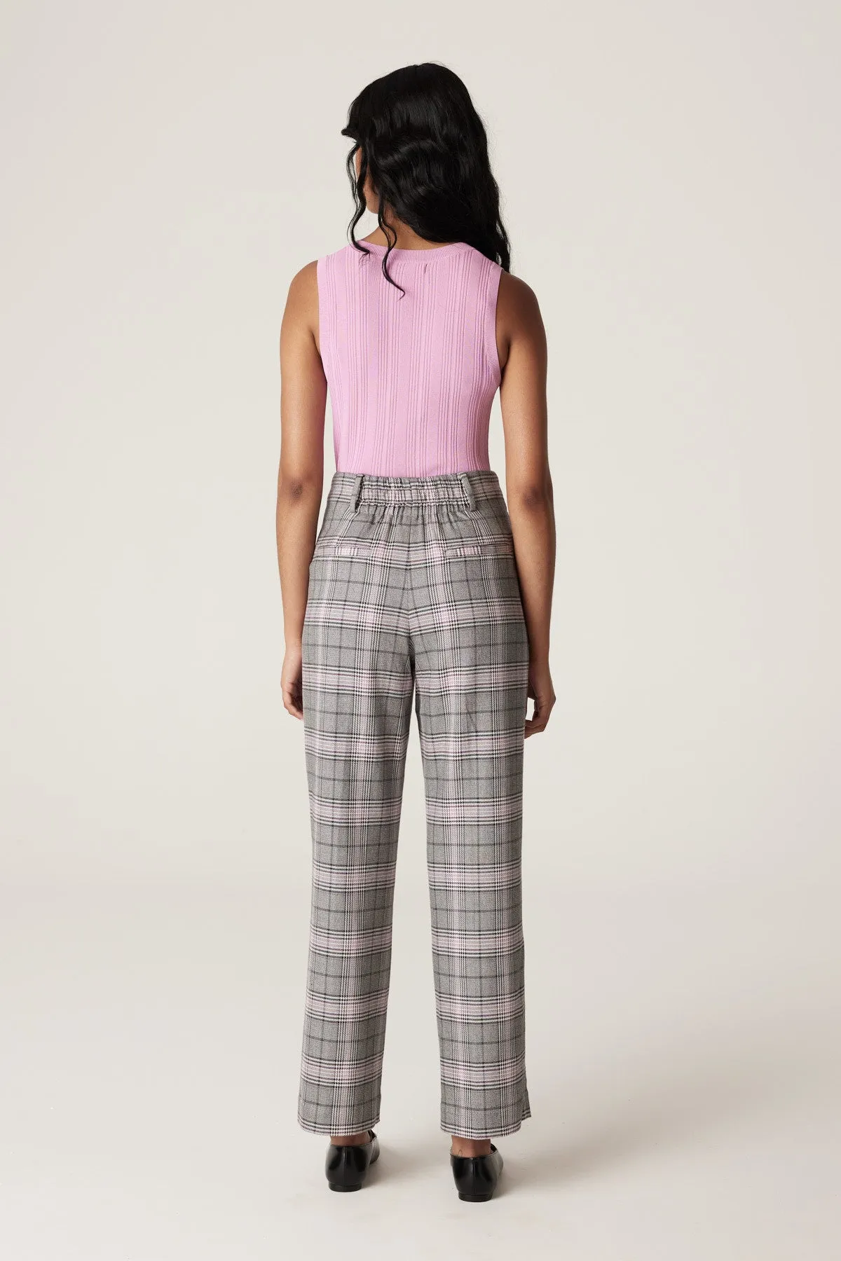 Elton Check Pant - Pink Check