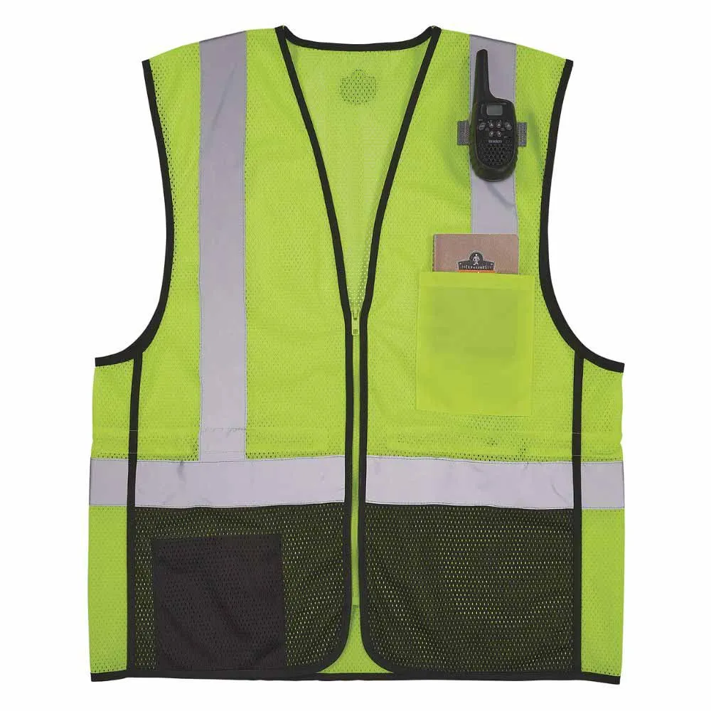 Ergodyne 23013 8210ZBK S/M Lime Hi Vis Safety Vest