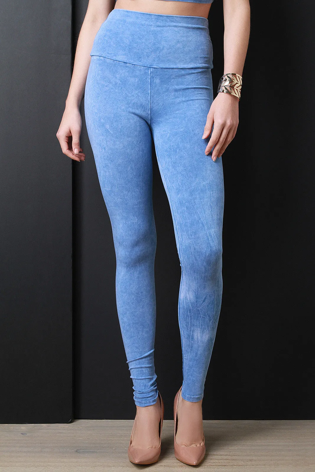 Faded High Waist Leggings