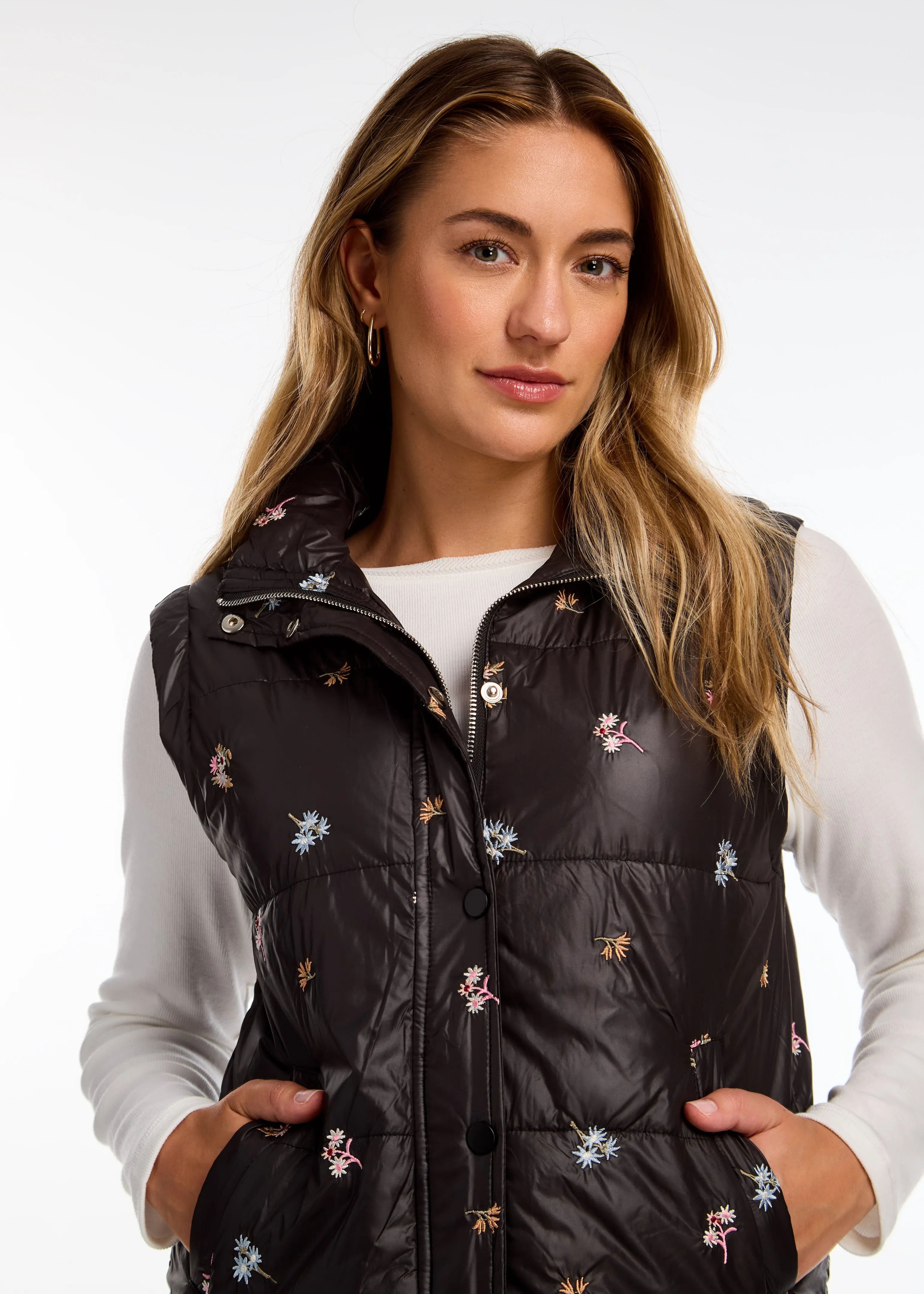 FDJ - QUILTED EMBROIDERED VEST