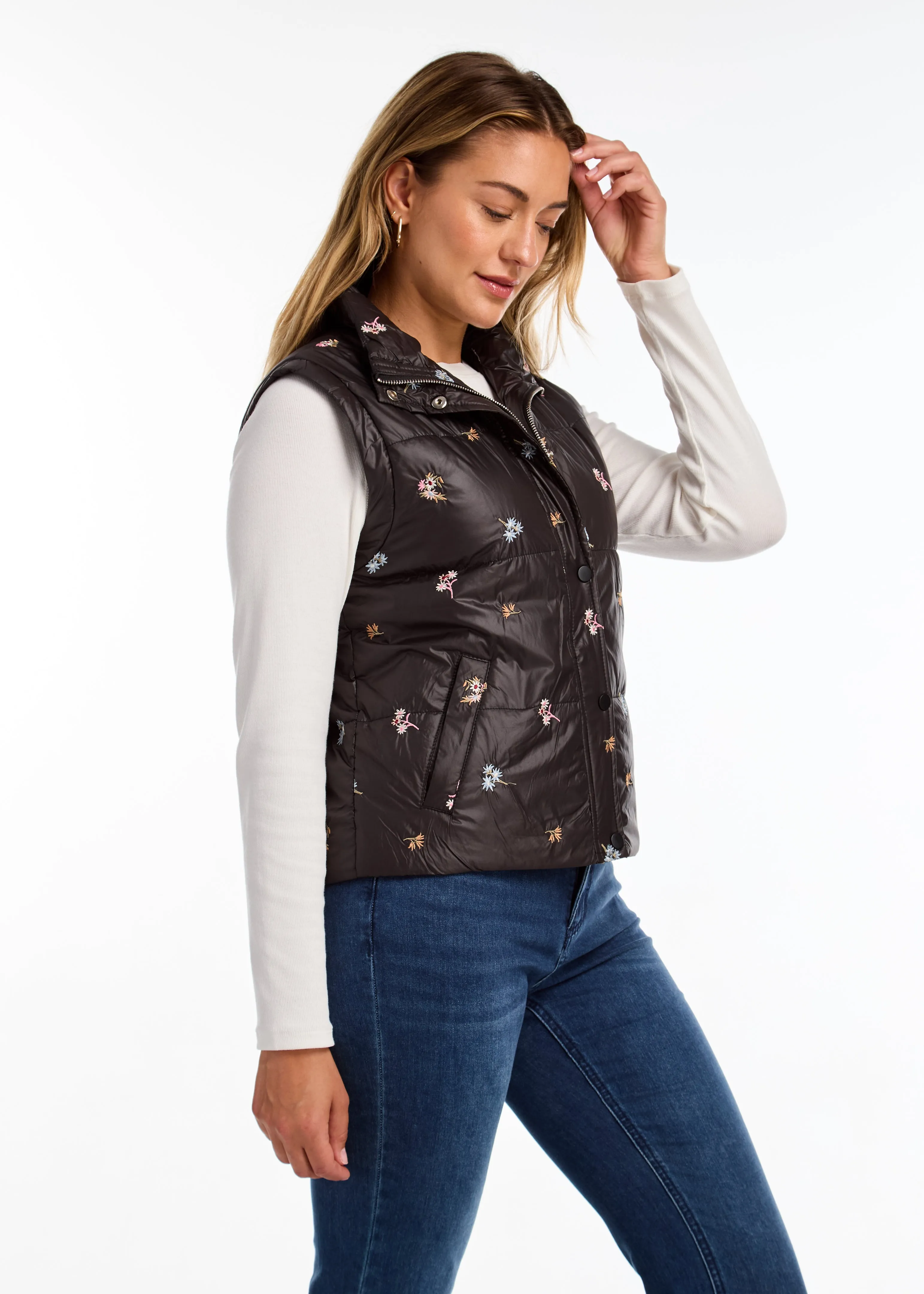 FDJ - QUILTED EMBROIDERED VEST