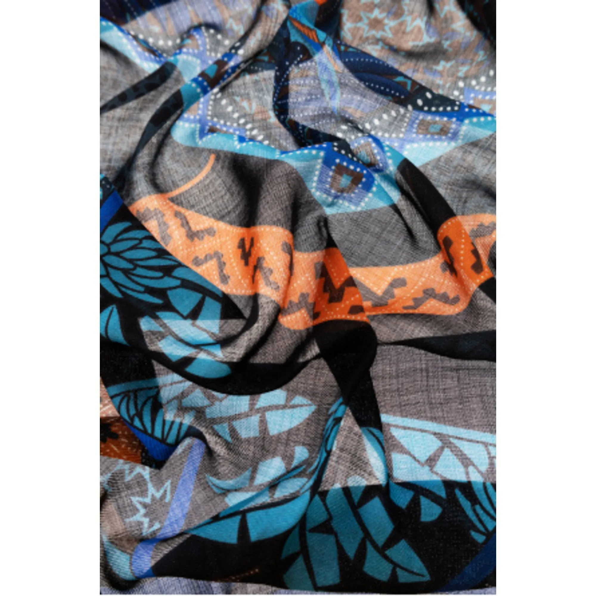 Ferragamo Sl Nirvana Scarf Turquoise