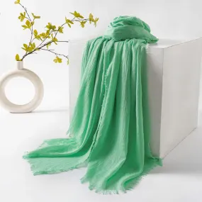 FH24-5559 Cotton and linen scarf for women in spring and autumn hijab  plain hijab  hijab/tudung