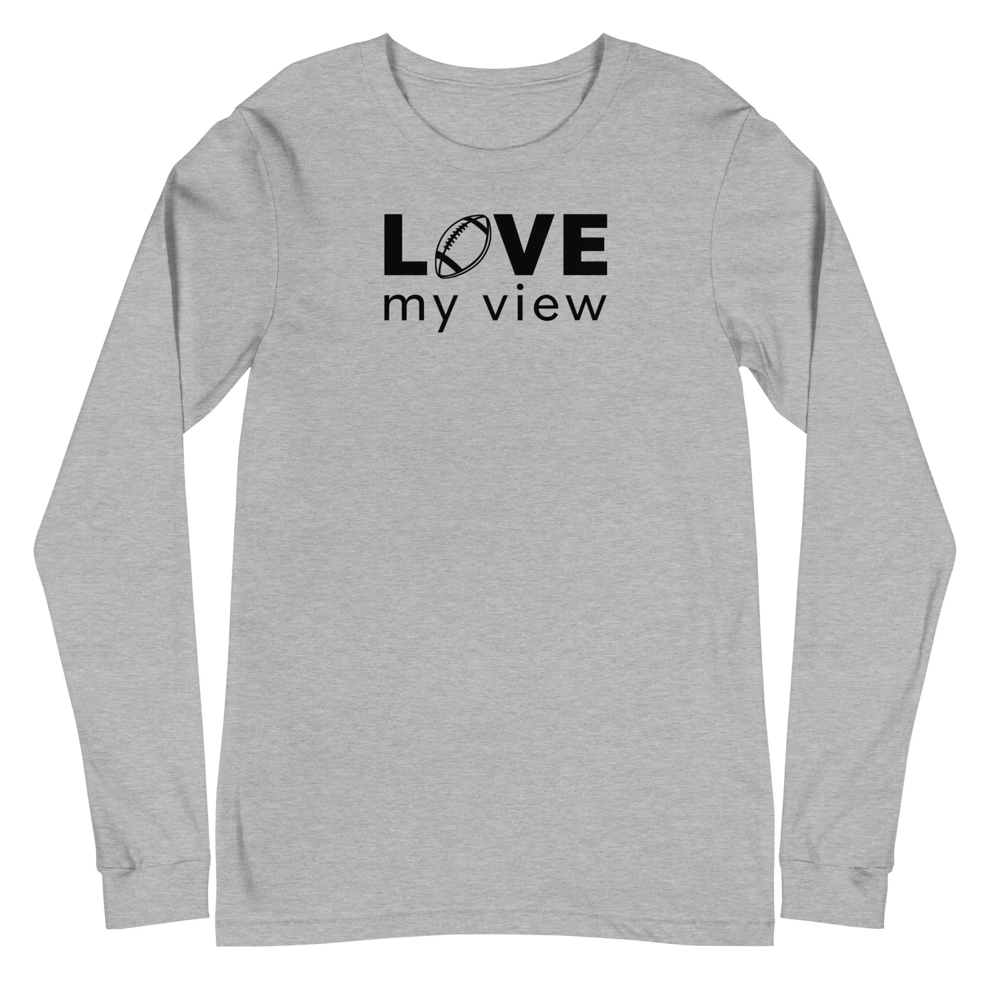 Football Long Sleeve Tee (black lettering)