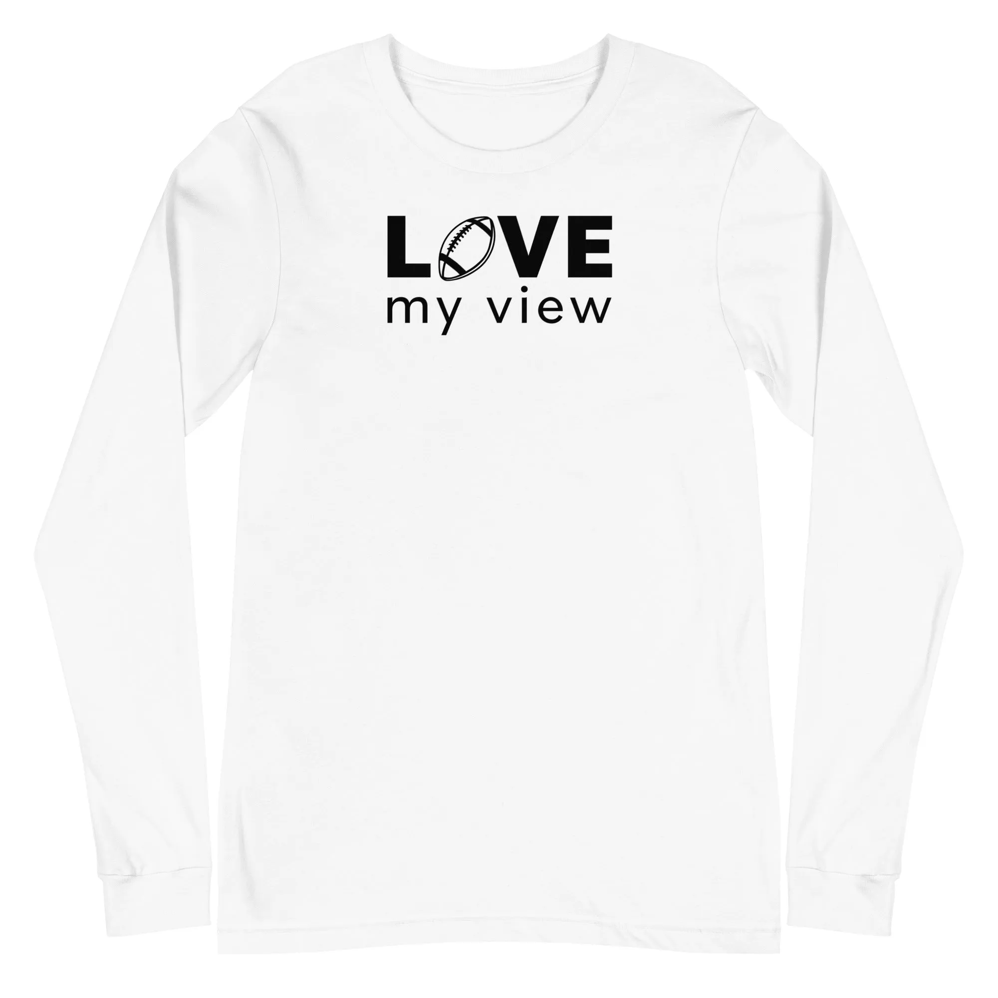 Football Long Sleeve Tee (black lettering)