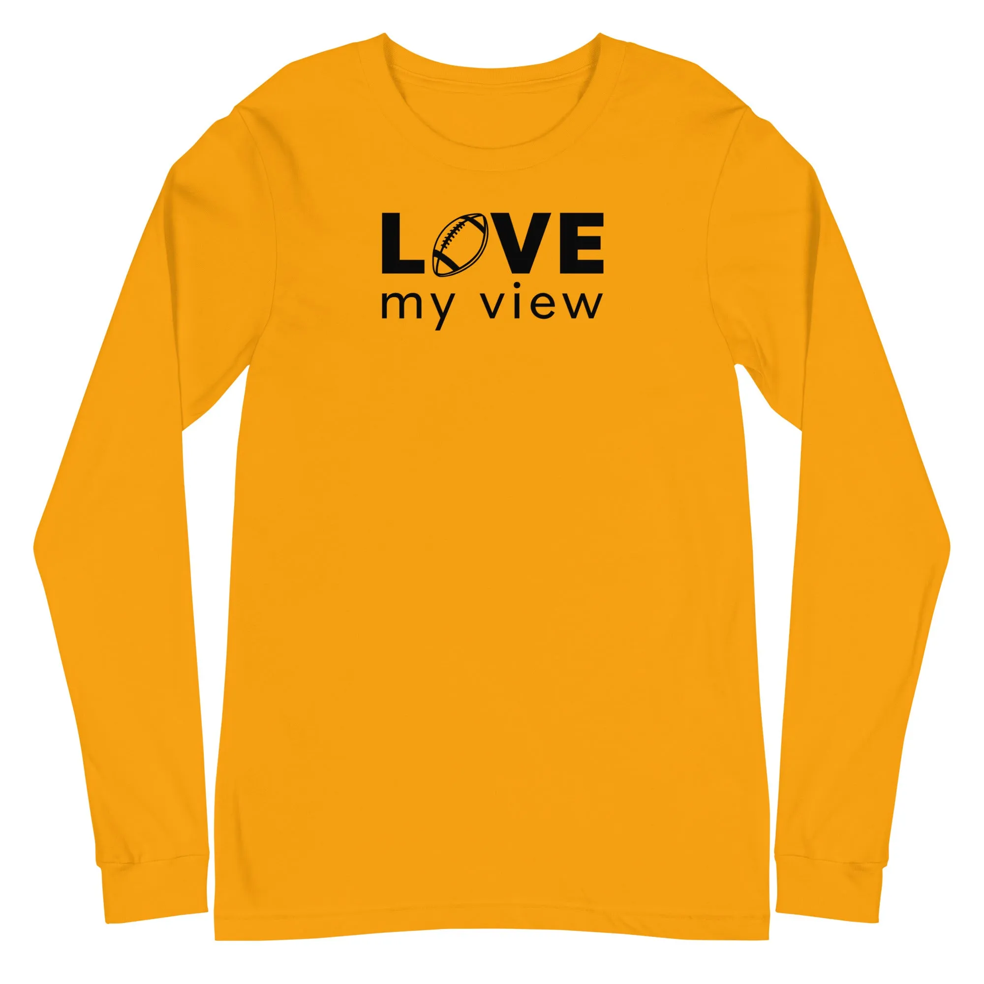 Football Long Sleeve Tee (black lettering)