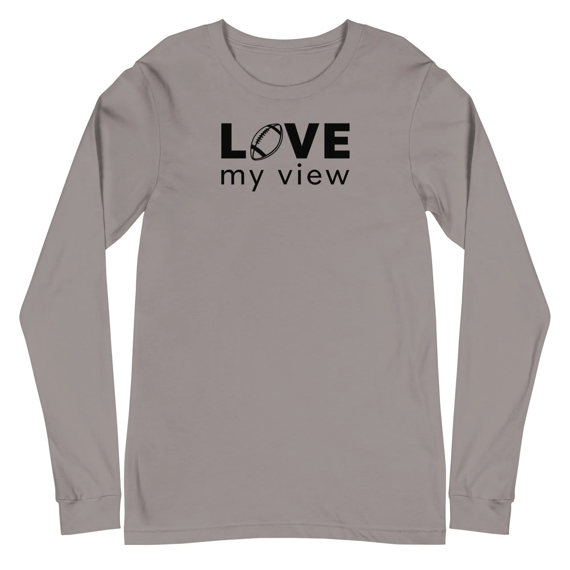 Football Long Sleeve Tee (black lettering)