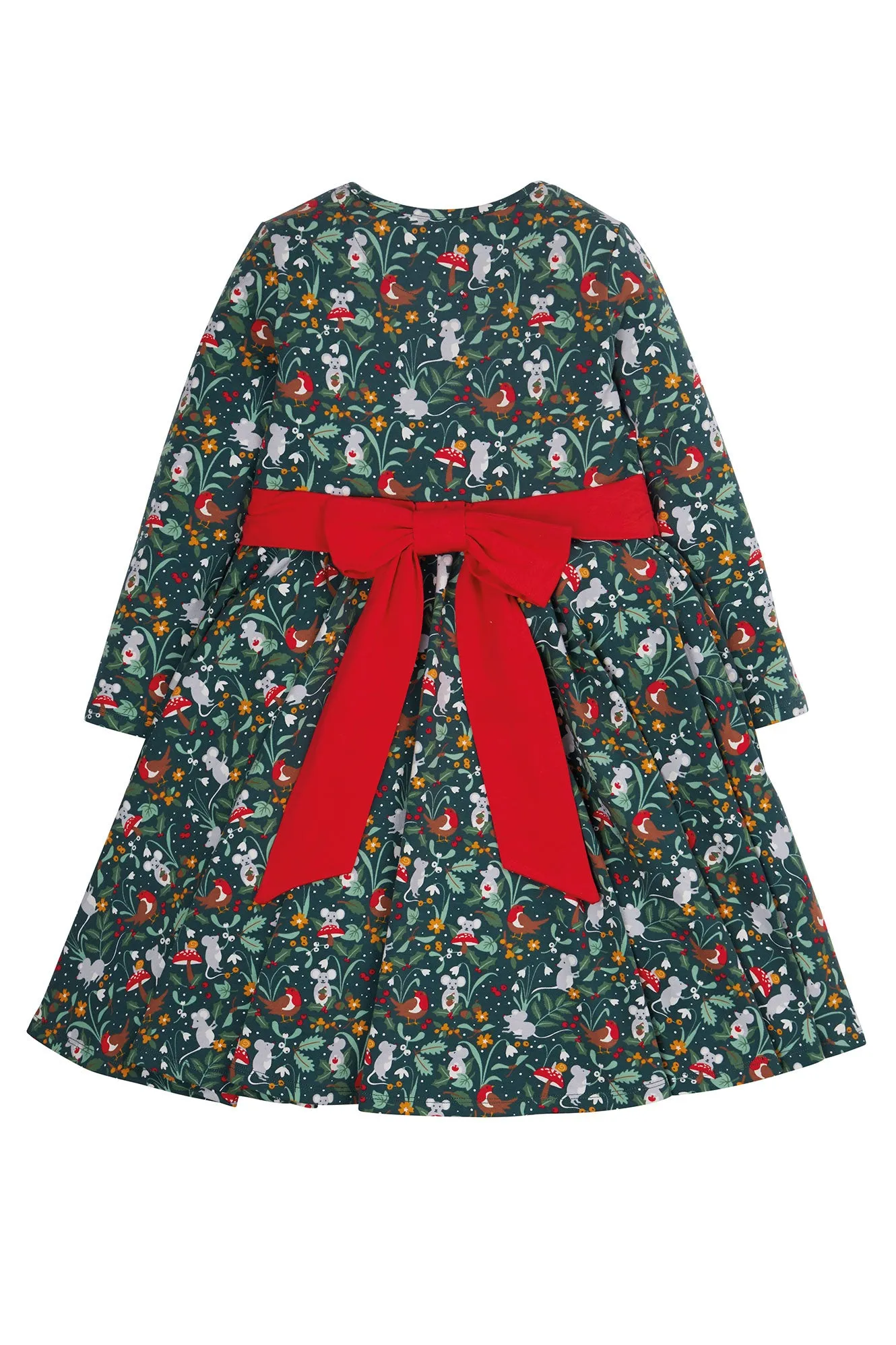 Frugi Party Skater Dress, Festive Friends