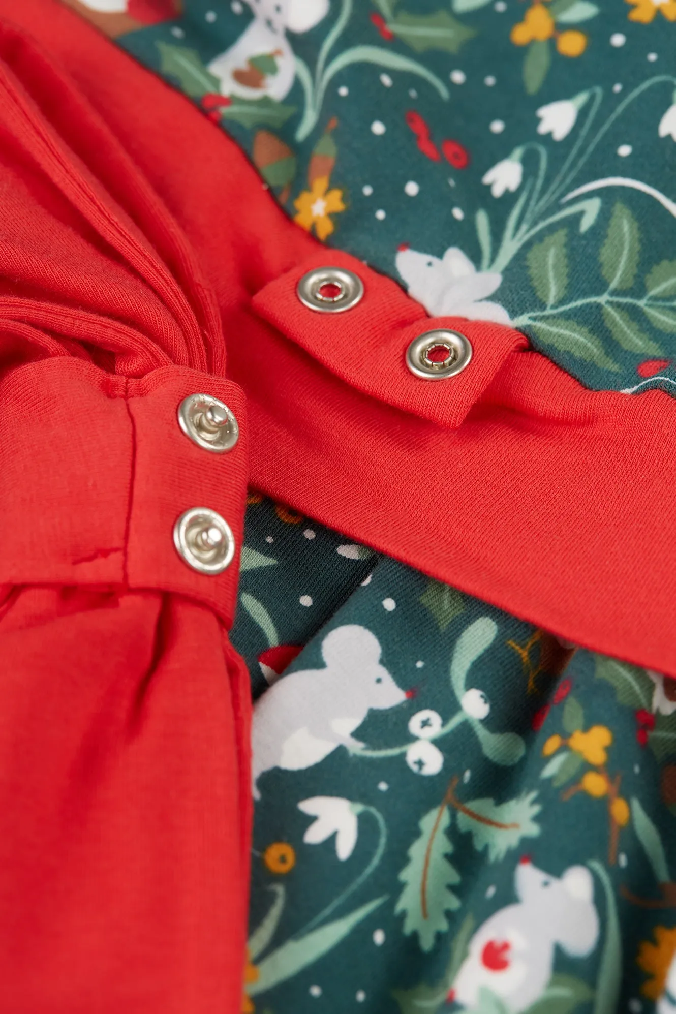 Frugi Party Skater Dress, Festive Friends