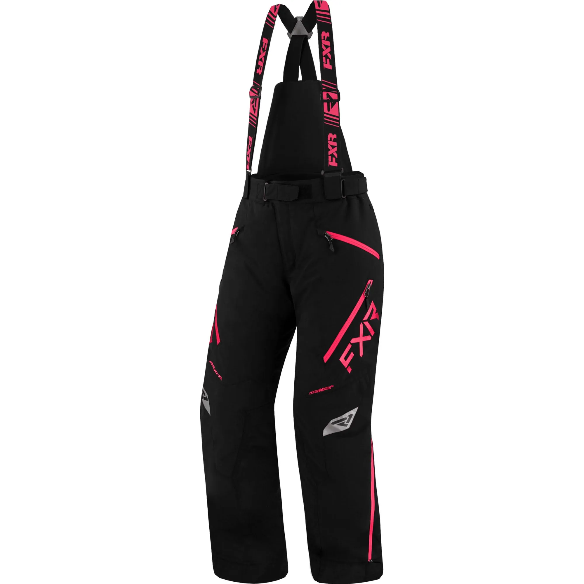 FXR Womens Edge Snowmobile Pants Black/Fuchsia