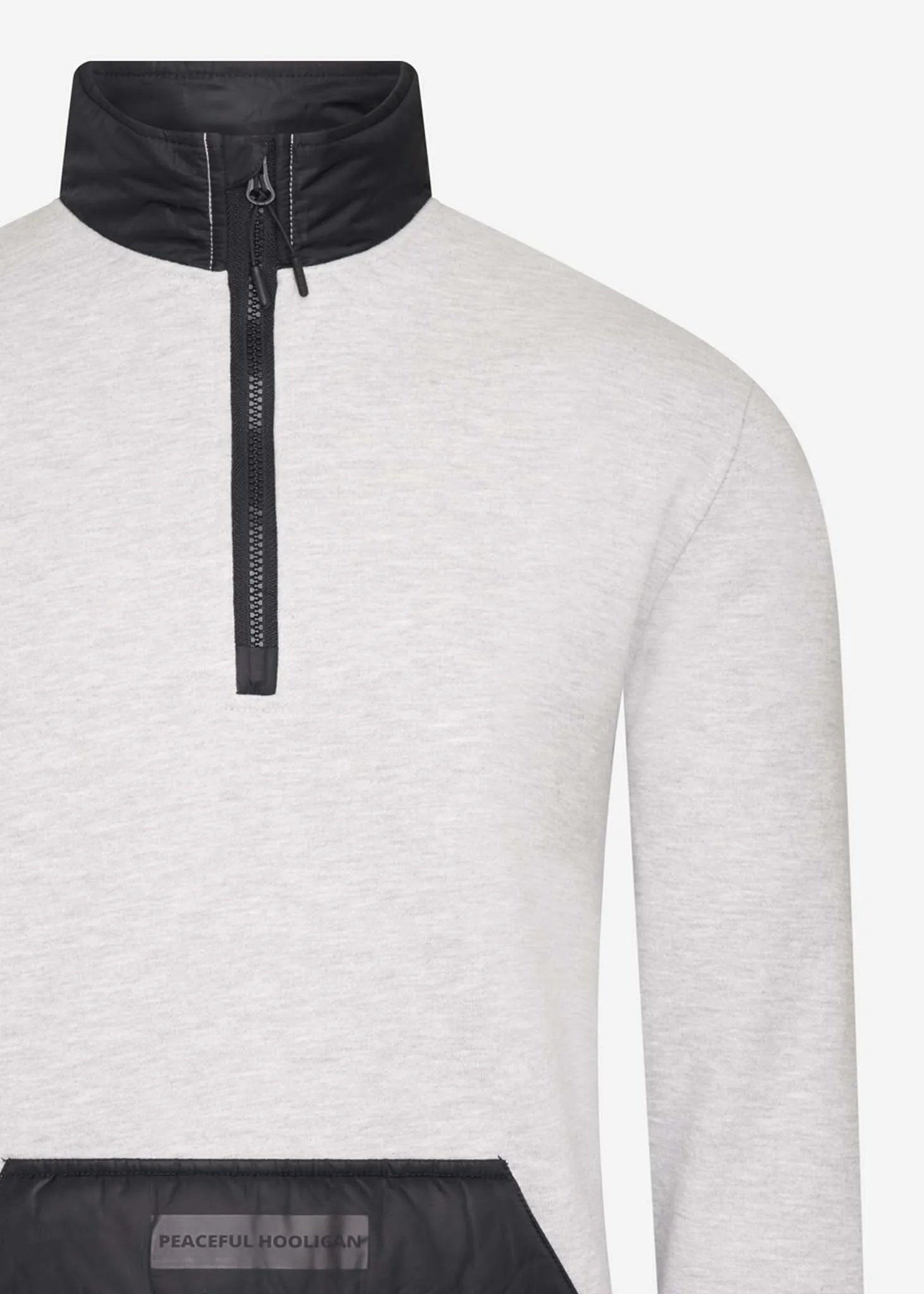 Golf funnel sweatshirt - marl grey