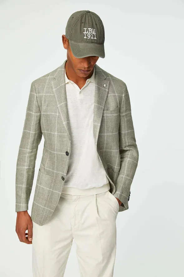 Green Linen Unconstructed Jacket - LBM 1911