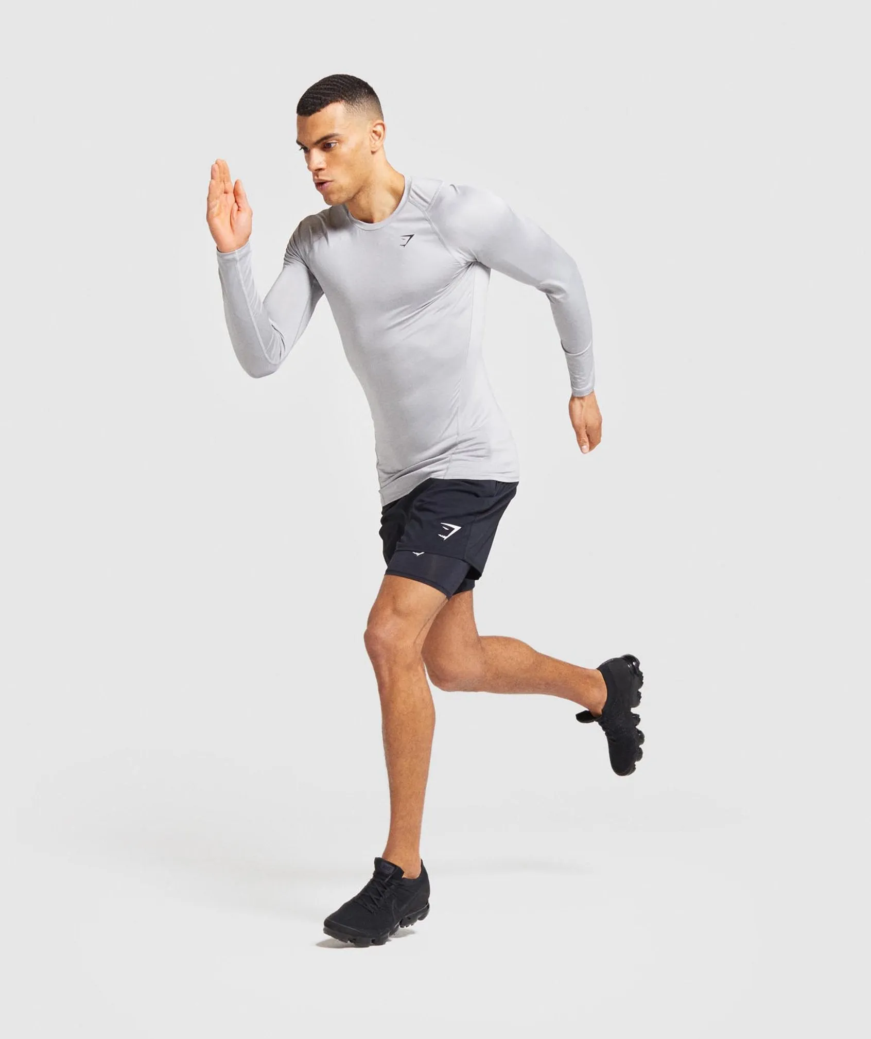 Gymshark Element Baselayer Long Sleeve T-Shirt - Light Grey