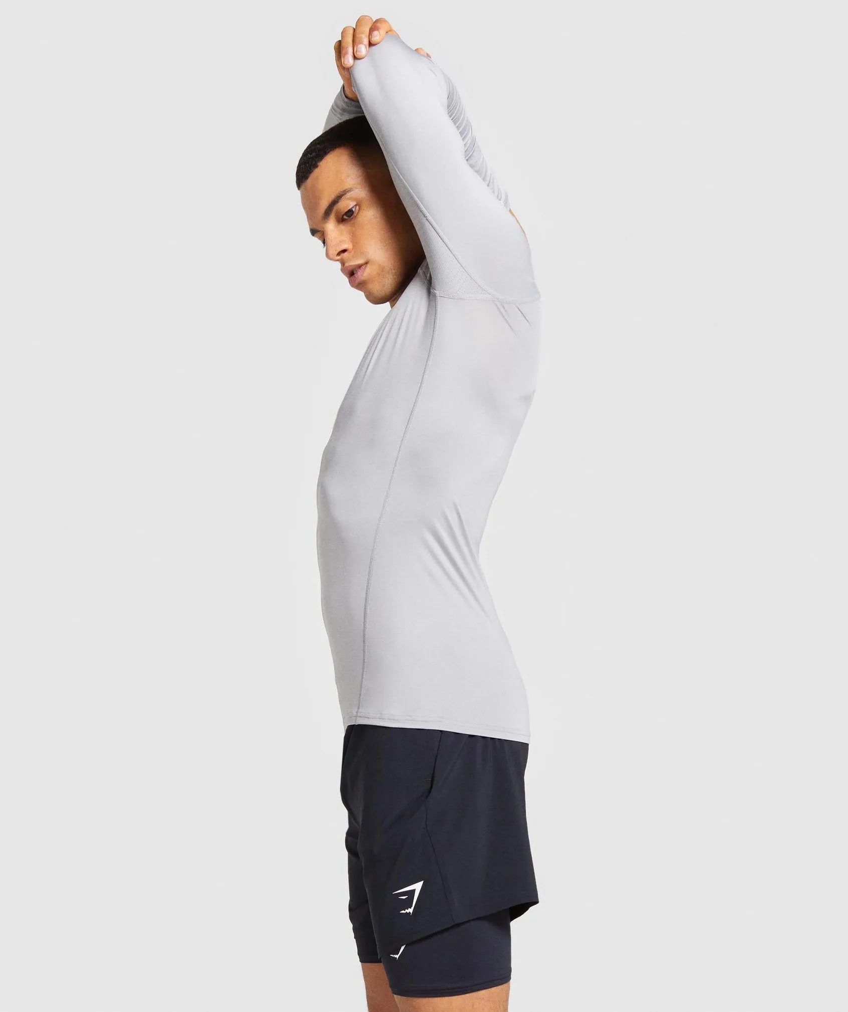 Gymshark Element Baselayer Long Sleeve T-Shirt - Light Grey