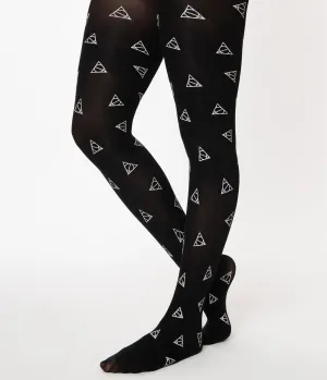 Harry Potter X Unique Vintage Deathly Hallows Tights