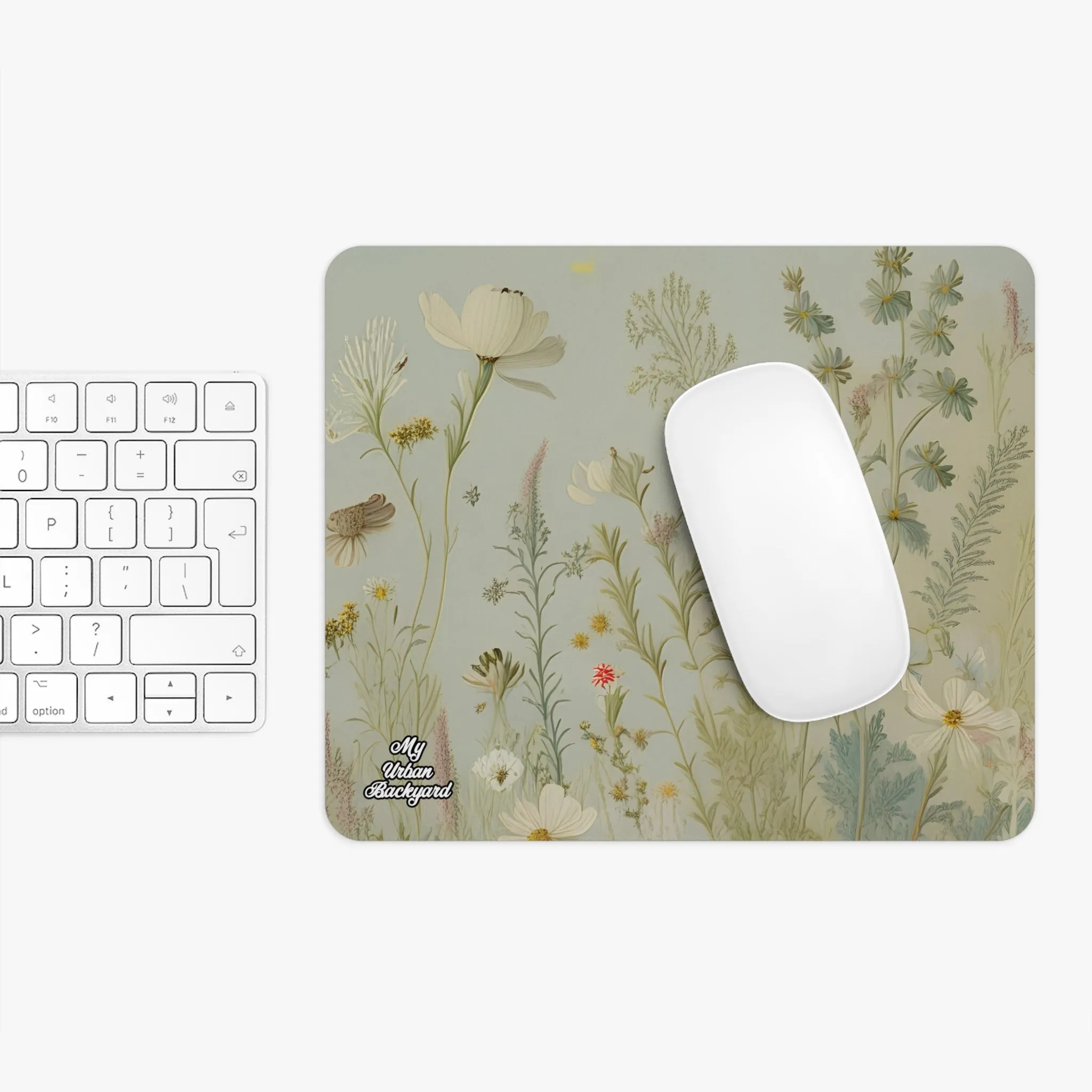 Hazy Day Flowers, Computer Mouse Pad - for Home or Office