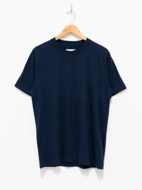 High Gauge Jersey Crewneck T-Shirt - Navy