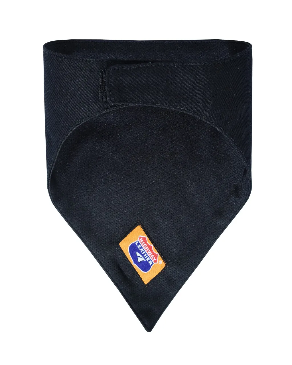 HL80303DENIM Face Mask Black Bandana Biker BLACK Facemask Triangle Headband Neck Ride Scarf