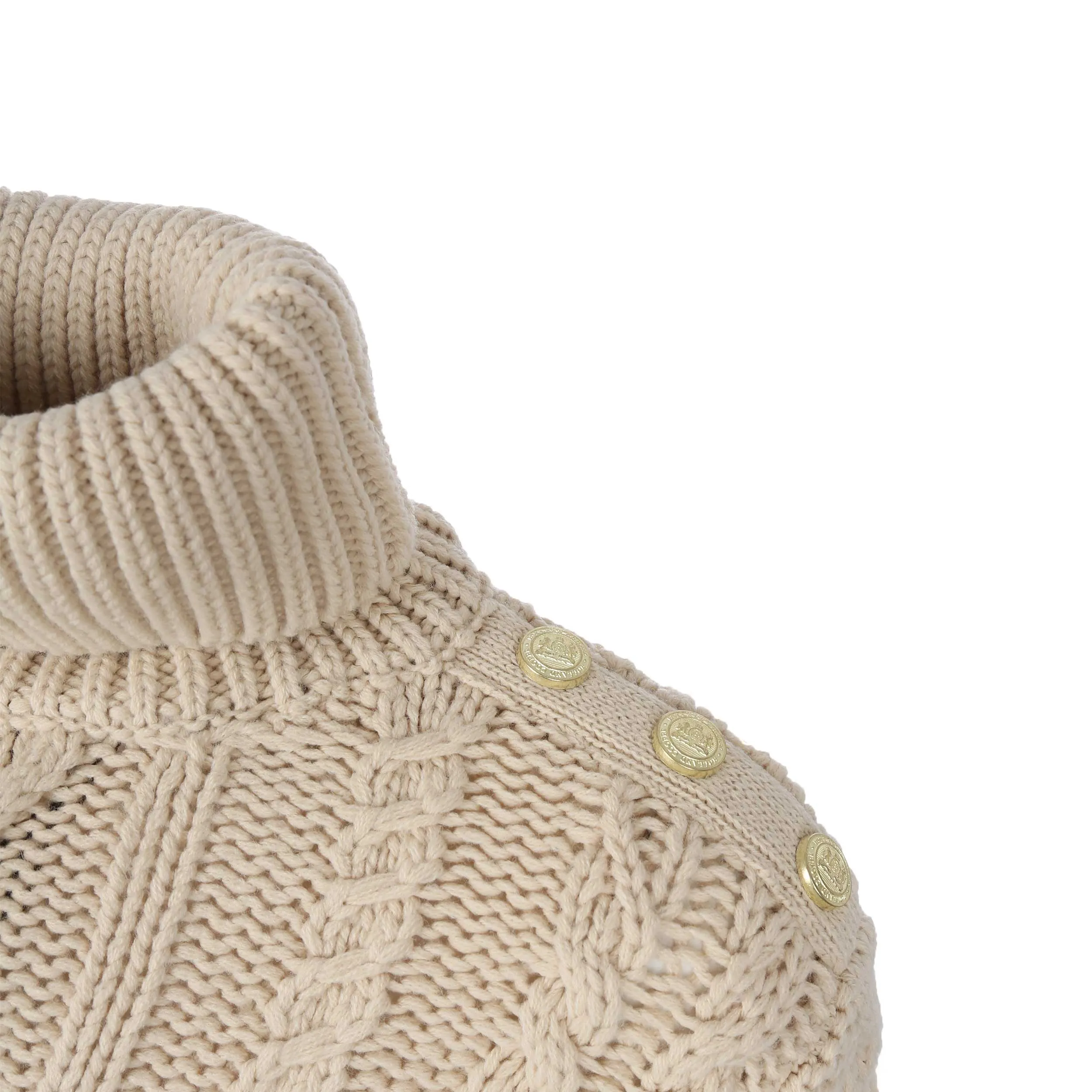 Holland Cooper Belgravia Cable Knitwear in Oatmeal