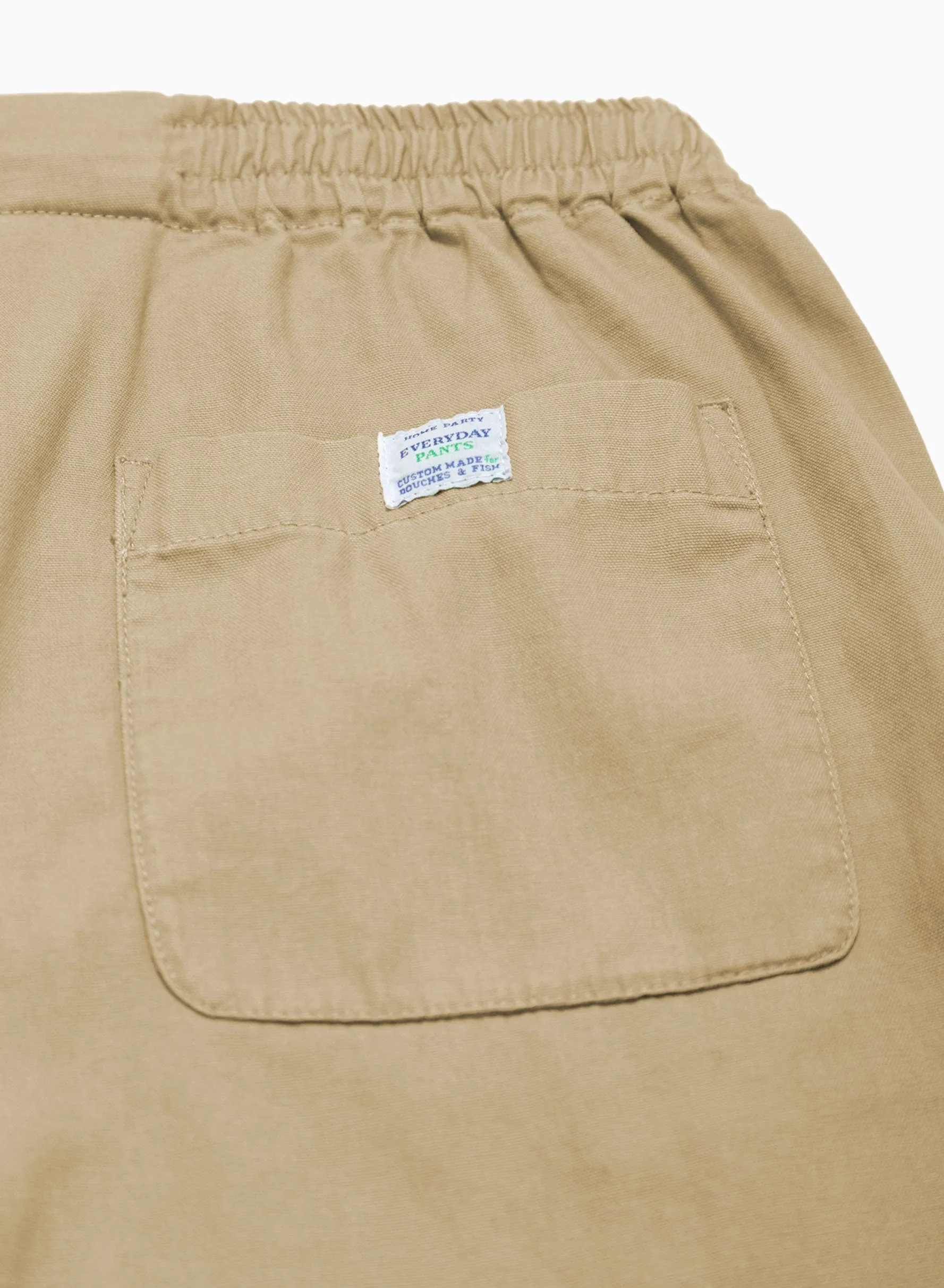 Home Party Pant Oxford Cotton Fawn