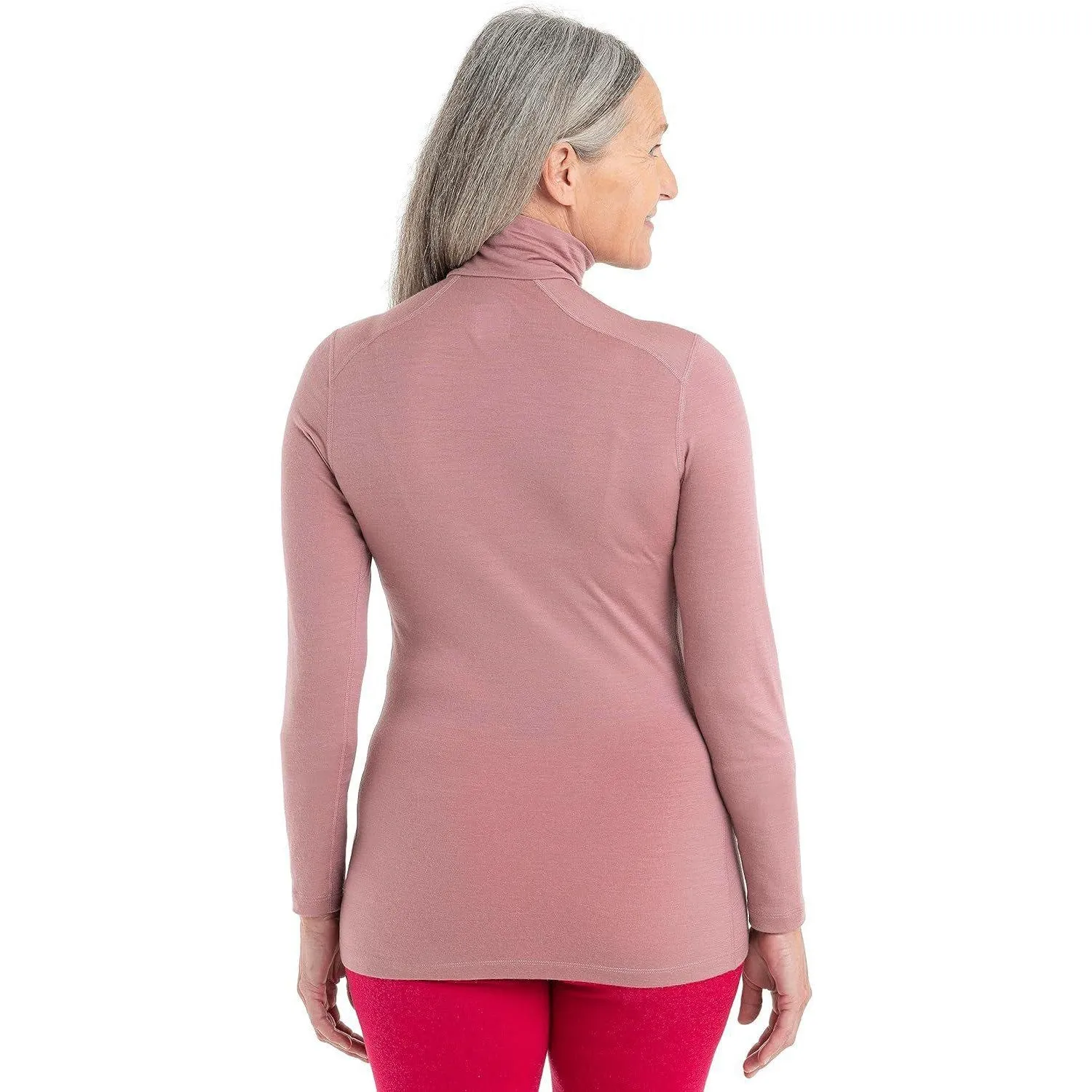 Icebreaker Women's 200 Oasis Long Sleeve Thermal Cold Weather Half Zip Base Layer Top