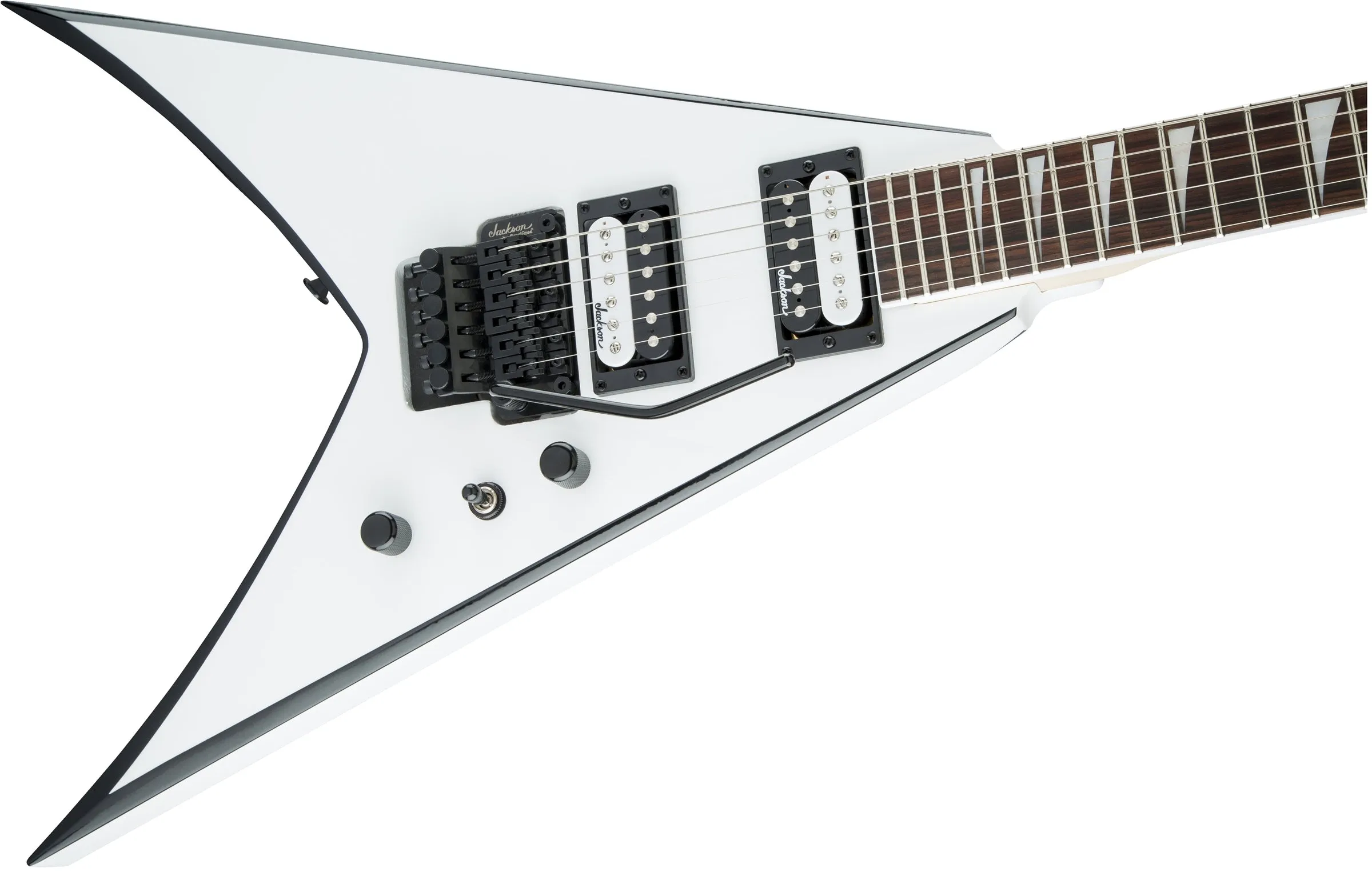 Jackson JS Series King V JS32, Amaranth Fingerboard, White with Black