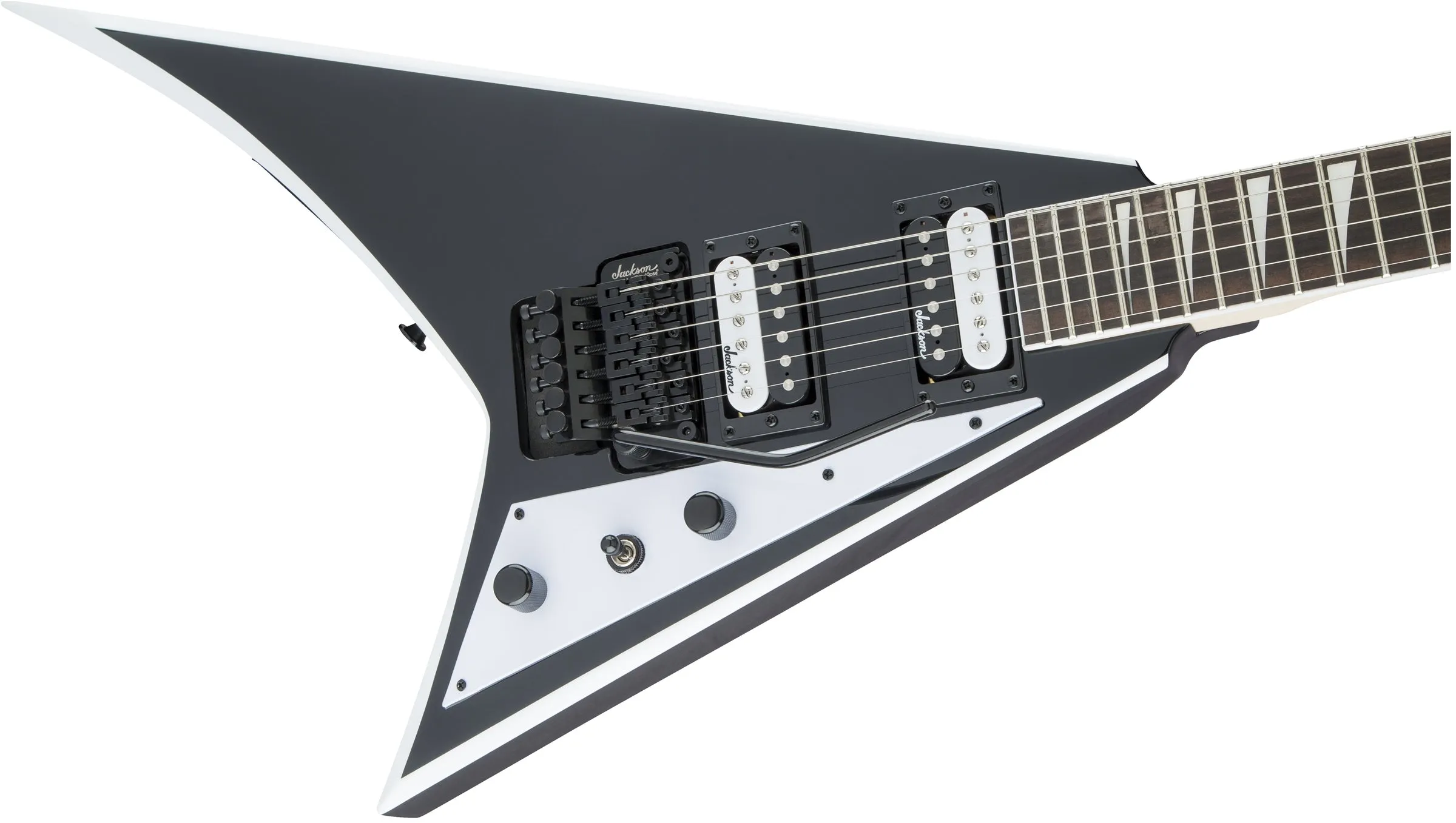 Jackson JS32 Rhoads Amaranth Fingerboard Black with White Bevels