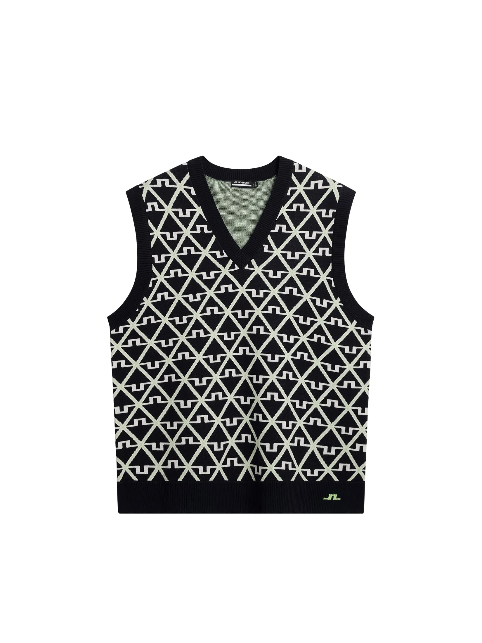 J.Lindeberg Mens Elian Knitted Vest - GEO JL NAVY