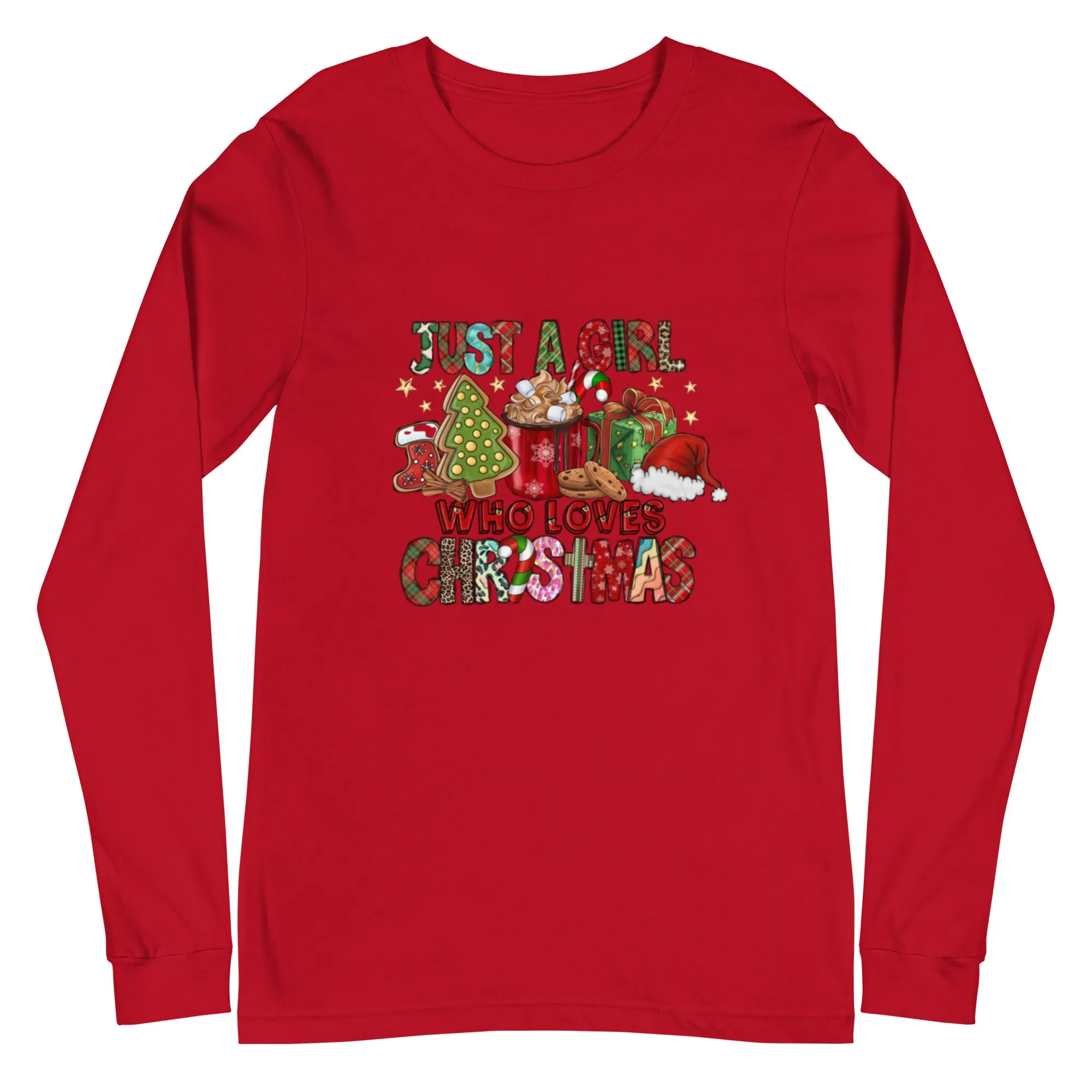 just A Girl Who Loves Christmas Long Sleeve Tee