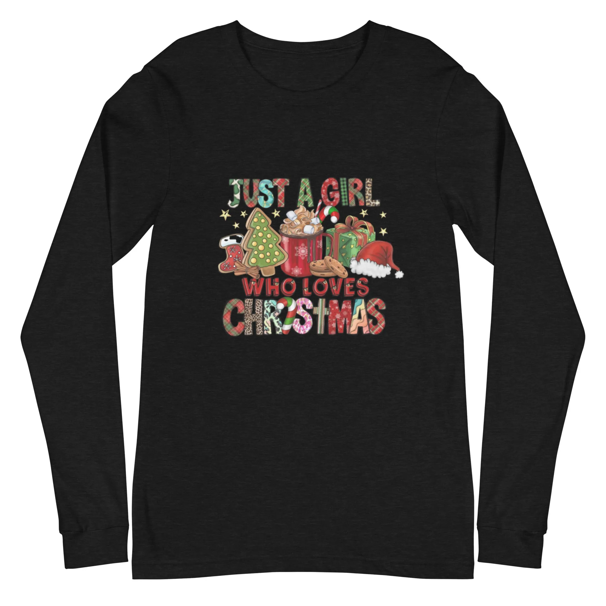 just A Girl Who Loves Christmas Long Sleeve Tee