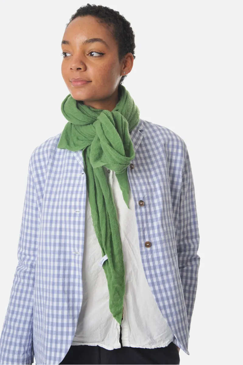 Kelly Green Classic Knit Diamond Cashmere Scarf