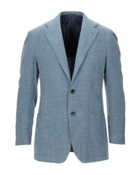 Kiton Man Blazer Pastel blue 38 suit