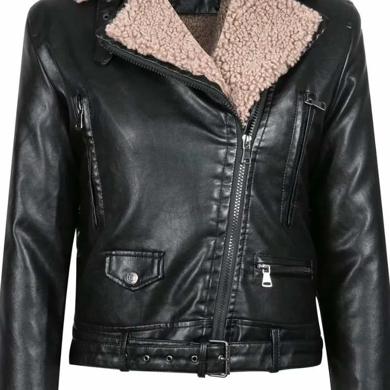 Leather Biker Jacket Women