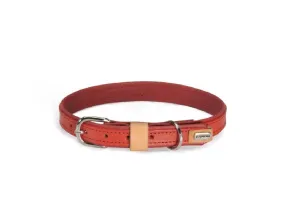 Leather collar- Red