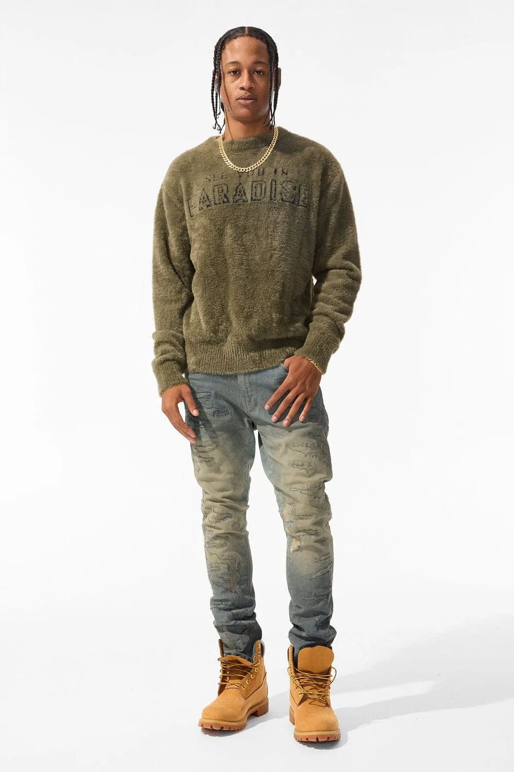 Lexington Crewneck Sweater (Olive)