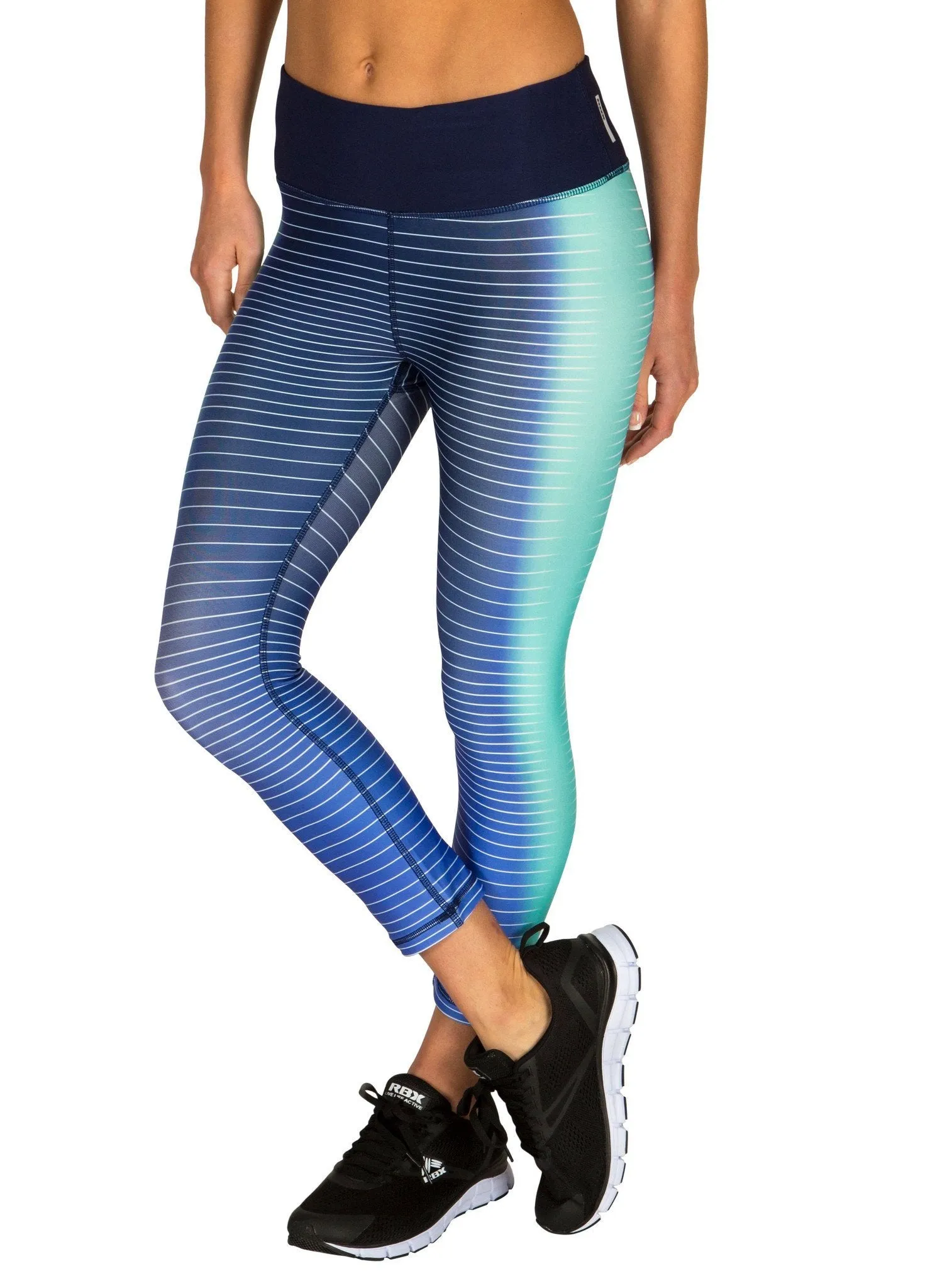 Lumen Hazy Stripe Capri Tights